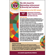 AEA Award for Outstanding Achievement in Diversity and Inclusion