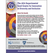 AEA Departmental Seed Grants for Innovation in Diversity and Inclusion