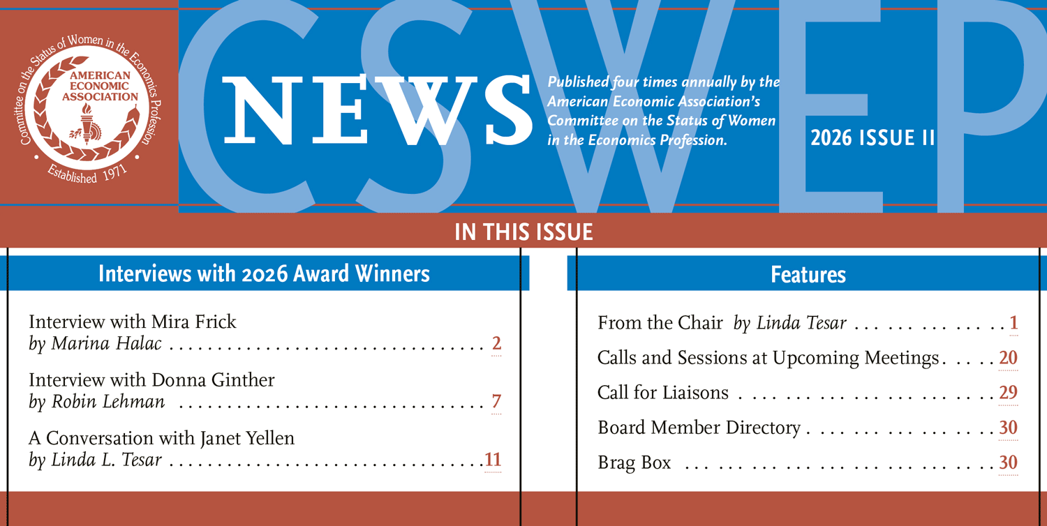 CSWEP News - Masthead
